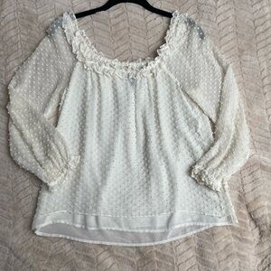 Elegant J.Crew Cream Blouse